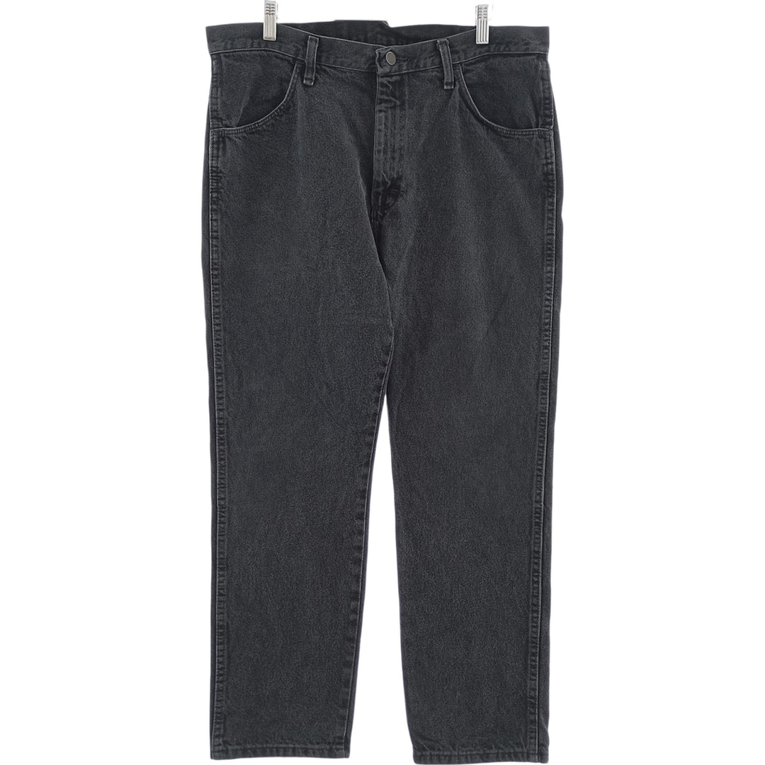 Rustler Black Denim Straight Denim Pants for Men, W36 cotton black type Vintage Second Hand