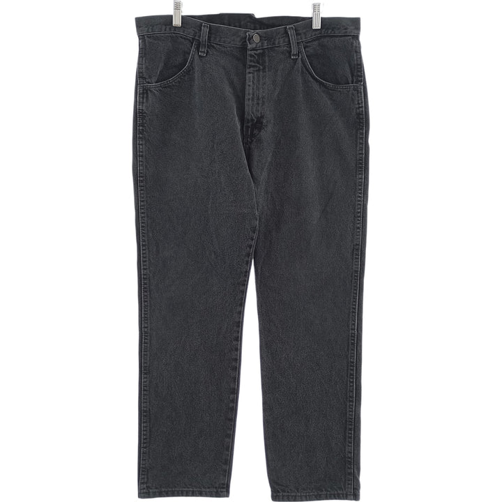 Rustler Black Denim Straight Denim Pants for Men, W36 cotton black type Vintage Second Hand