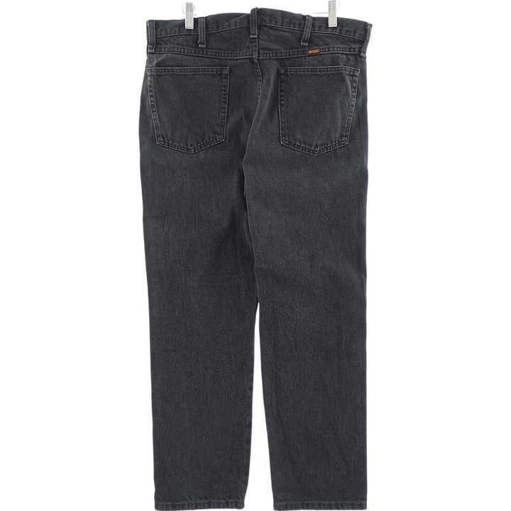 Rustler Black Denim Straight Denim Pants for Men, W36 cotton black type Vintage Second Hand