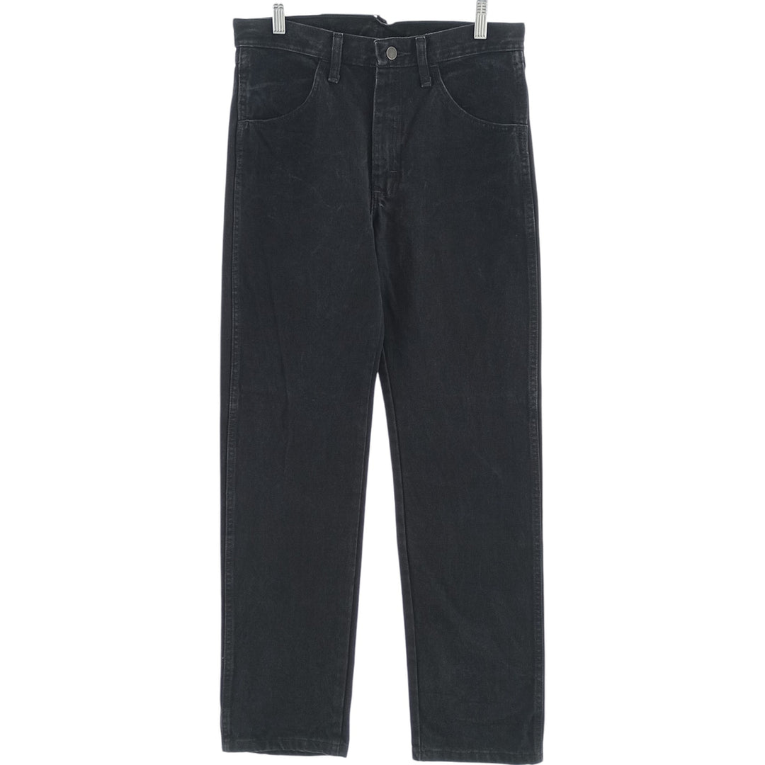 Rustler Black Denim Straight Denim Pants for Men, W31 equivalent cotton black type Vintage Second Hand