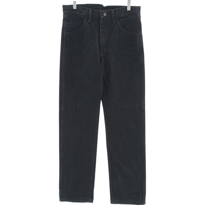 Rustler Black Denim Straight Denim Pants for Men, W31 equivalent cotton black type Vintage Second Hand