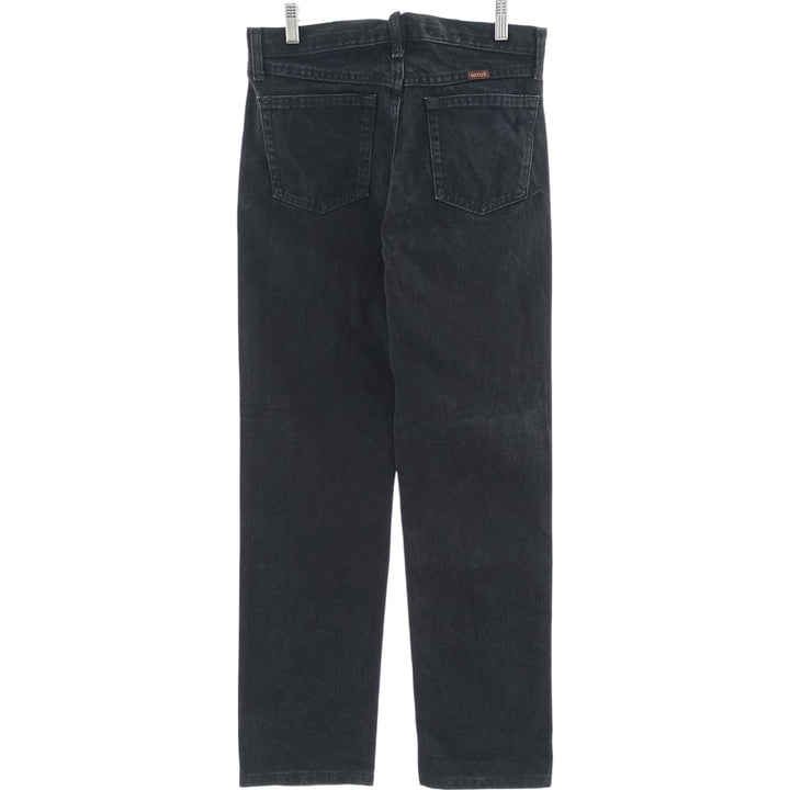 Rustler Black Denim Straight Denim Pants for Men, W31 equivalent cotton black type Vintage Second Hand