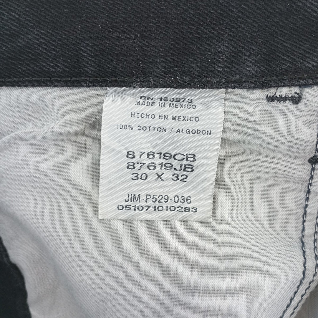 Rustler Black Denim Straight Denim Pants for Men, W31 equivalent cotton black type Vintage Second Hand