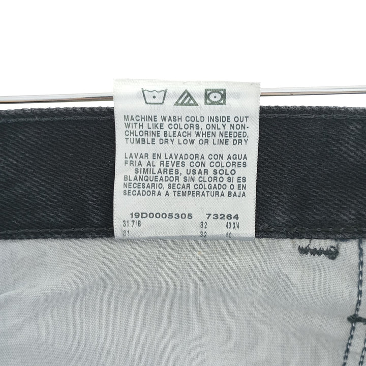 Rustler Black Denim Straight Denim Pants for Men, W31 equivalent cotton black type Vintage Second Hand
