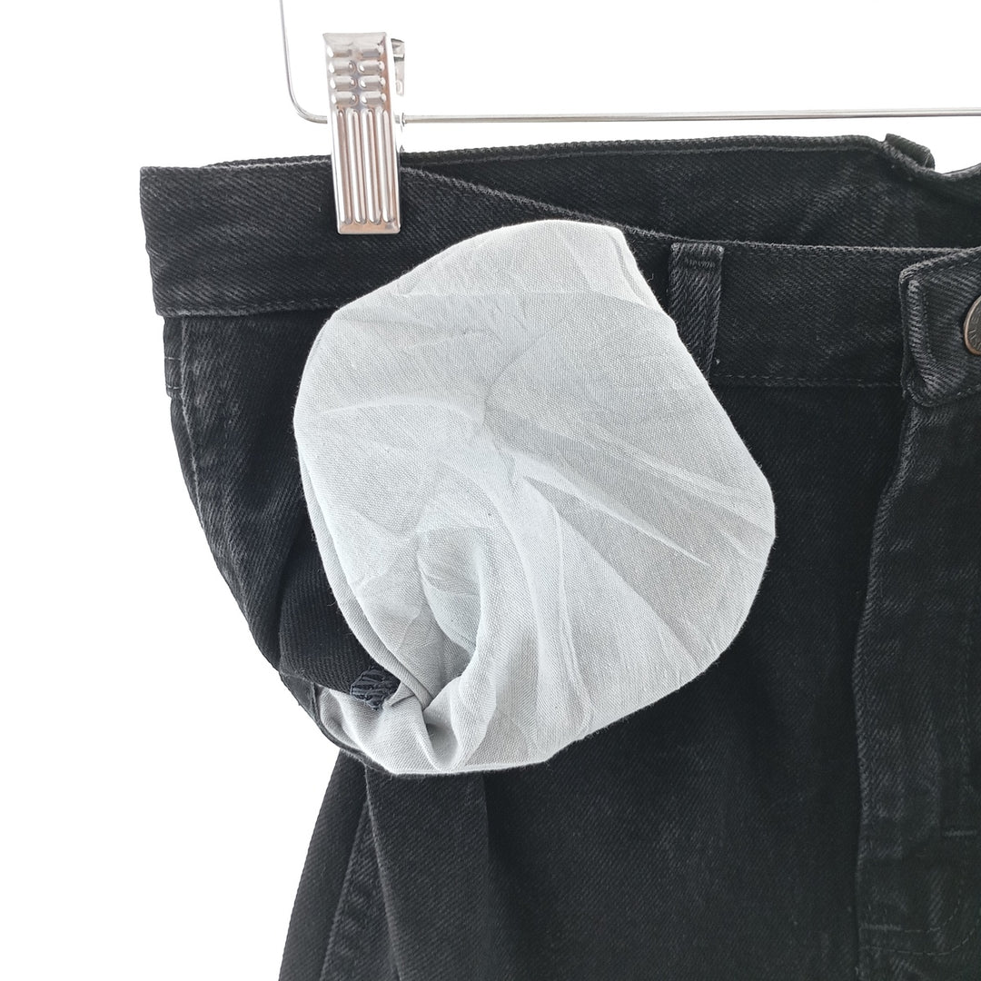 Rustler Black Denim Straight Denim Pants for Men, W31 equivalent cotton black type Vintage Second Hand