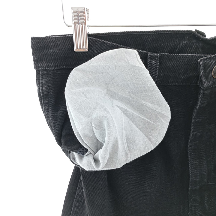 Rustler Black Denim Straight Denim Pants for Men, W31 equivalent cotton black type Vintage Second Hand