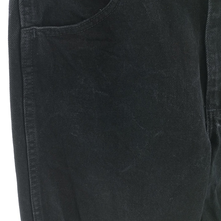 Rustler Black Denim Straight Denim Pants for Men, W31 equivalent cotton black type Vintage Second Hand