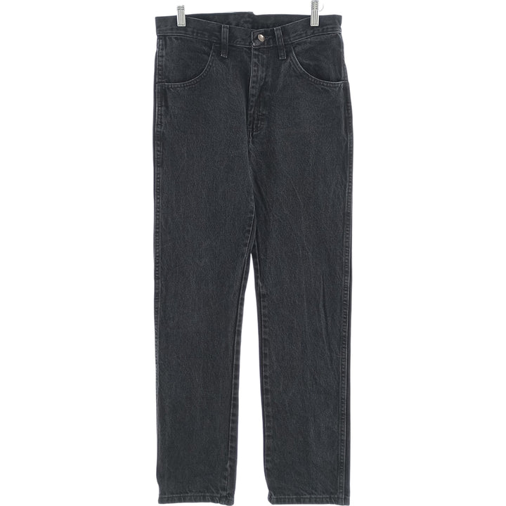 Rustler Black Denim Straight Denim Pants for Men, W30 equivalent cotton black type Vintage Second Hand