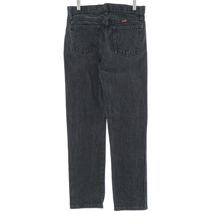 Rustler Black Denim Straight Denim Pants for Men, W30 equivalent cotton black type Vintage Second Hand