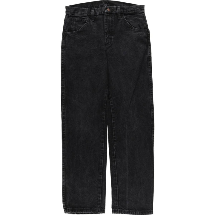 Rustler Black Denim Straight Denim Pants for Men, W30 equivalent cotton black type Vintage Second Hand