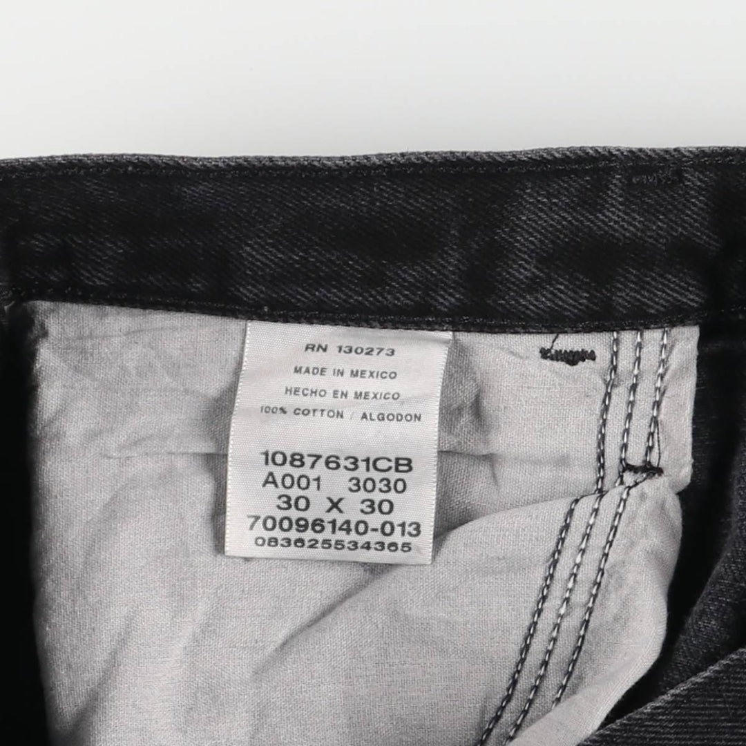 Rustler Black Denim Straight Denim Pants for Men, W30 equivalent cotton black type Vintage Second Hand