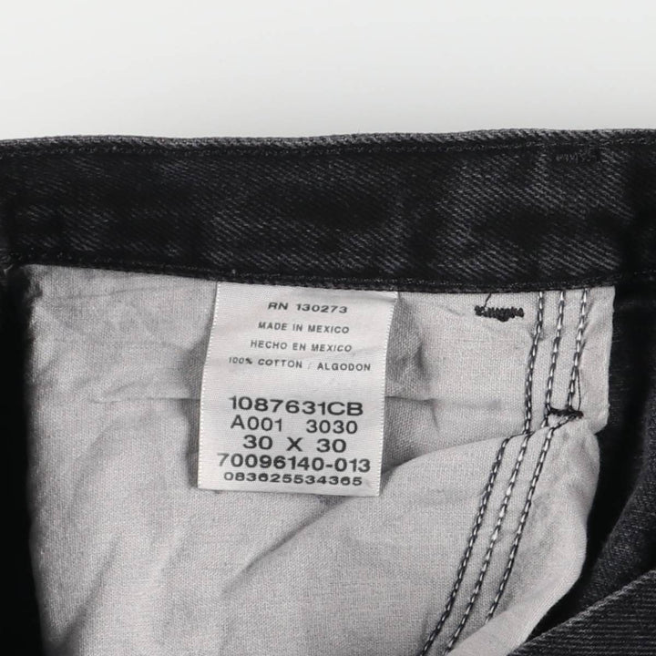 Rustler Black Denim Straight Denim Pants for Men, W30 equivalent cotton black type Vintage Second Hand