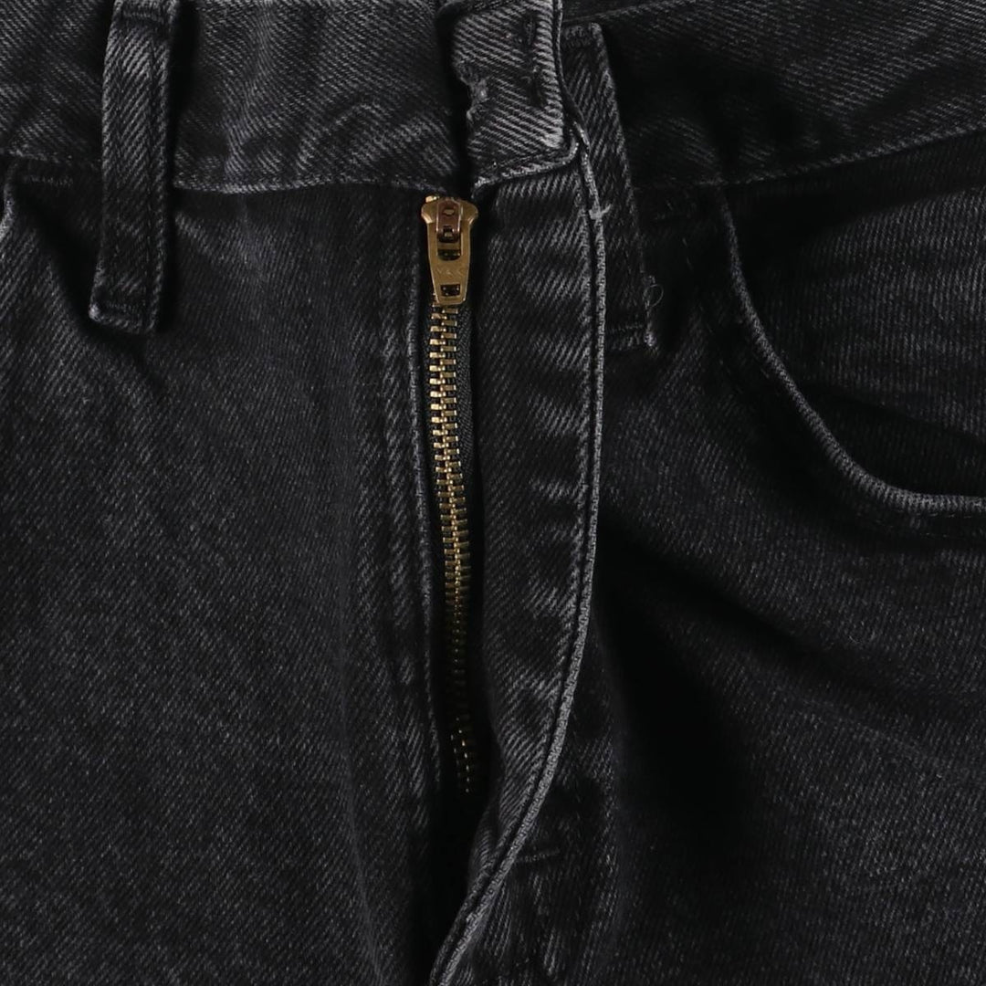 Rustler Black Denim Straight Denim Pants for Men, W30 equivalent cotton black type Vintage Second Hand