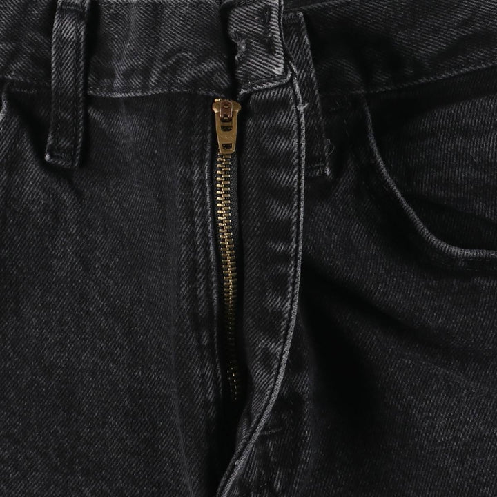 Rustler Black Denim Straight Denim Pants for Men, W30 equivalent cotton black type Vintage Second Hand