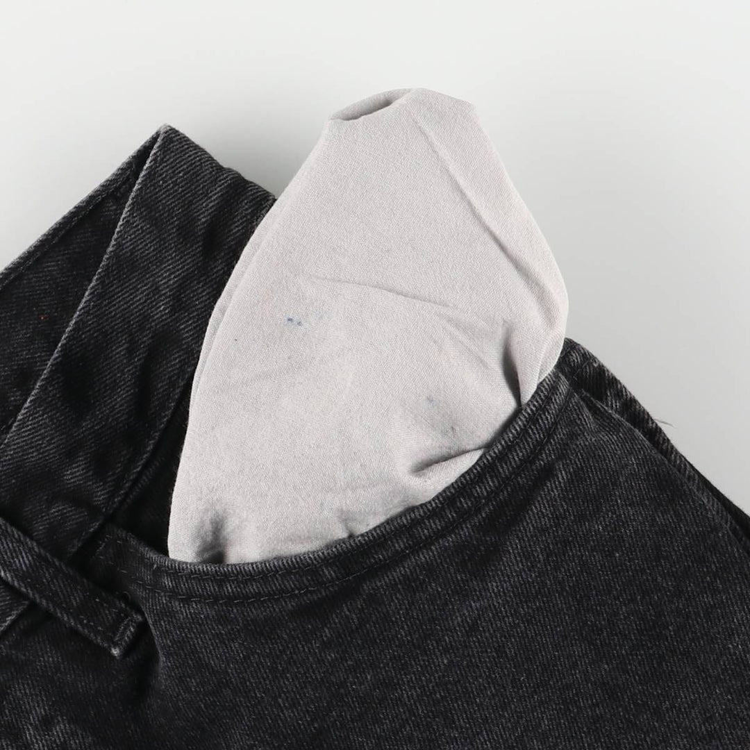 Rustler Black Denim Straight Denim Pants for Men, W30 equivalent cotton black type Vintage Second Hand