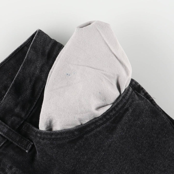 Rustler Black Denim Straight Denim Pants for Men, W30 equivalent cotton black type Vintage Second Hand