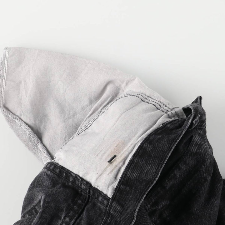 Rustler Black Denim Straight Denim Pants for Men, W30 equivalent cotton black type Vintage Second Hand