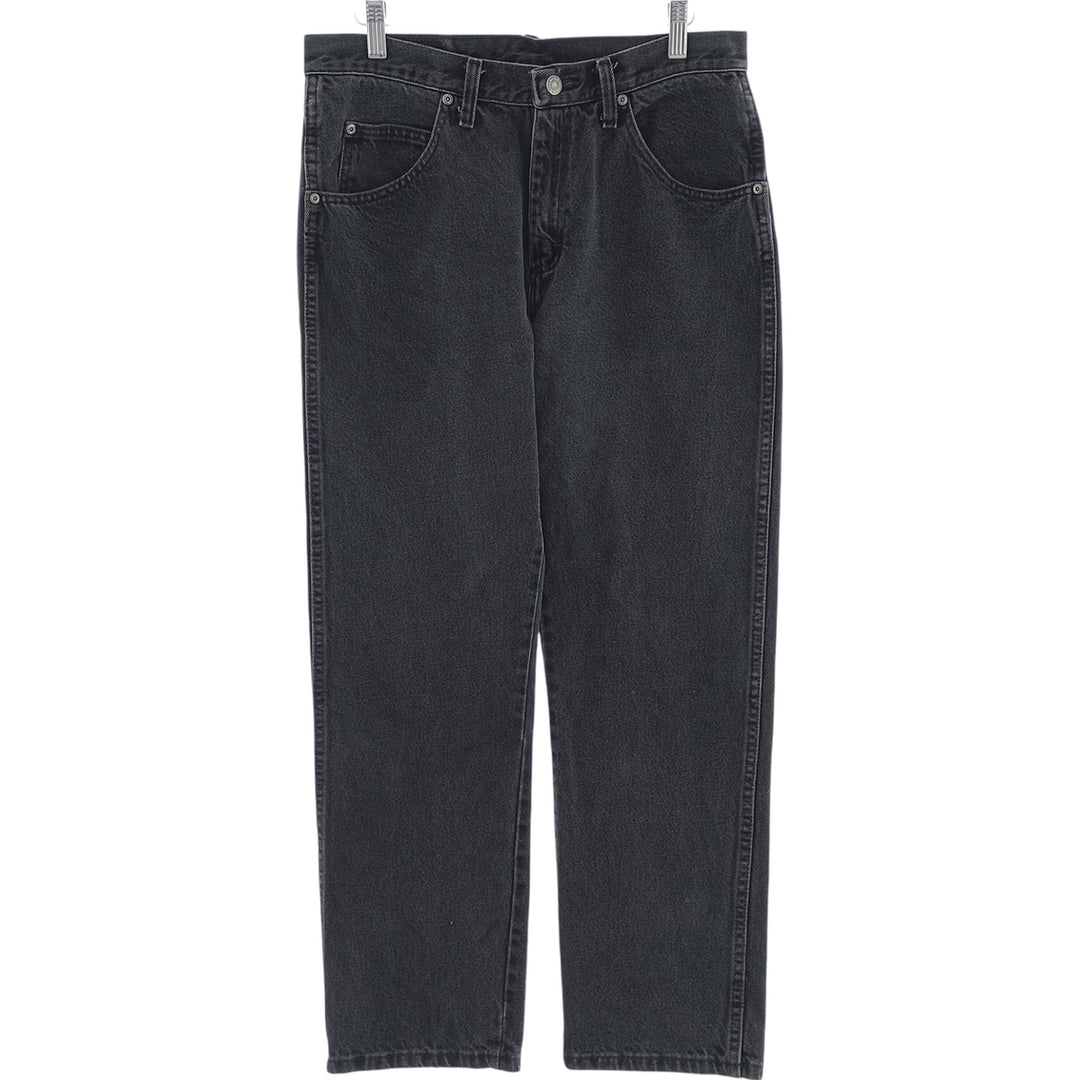 2000'S Wrangler Regular Fit Black Denim Straight Leg Denim Pants, Men's Size W32 cotton black type Vintage Second Hand