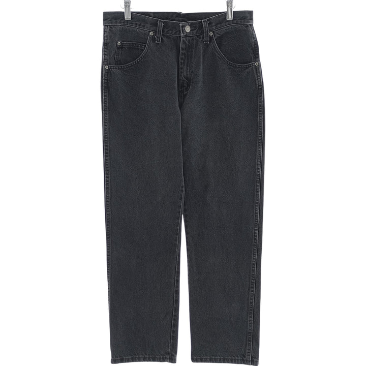 2000'S Wrangler Regular Fit Black Denim Straight Leg Denim Pants, Men's Size W32 cotton black type Vintage Second Hand