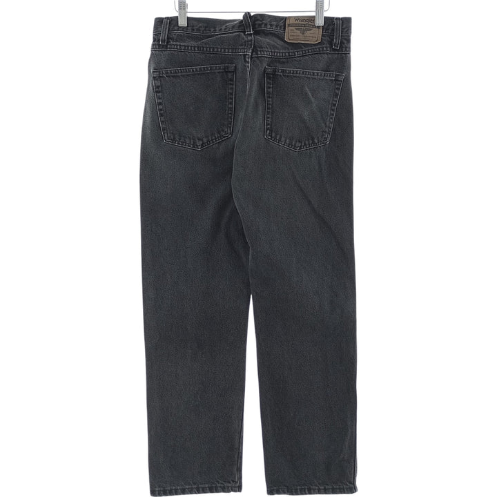 2000'S Wrangler Regular Fit Black Denim Straight Leg Denim Pants, Men's Size W32 cotton black type Vintage Second Hand