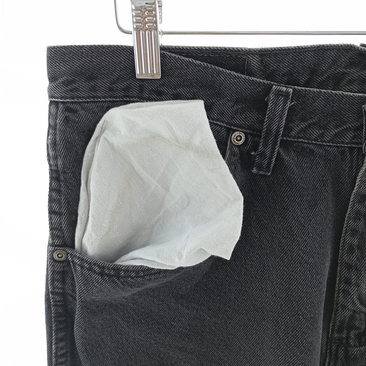 2000'S Wrangler Regular Fit Black Denim Straight Leg Denim Pants, Men's Size W32 cotton black type Vintage Second Hand