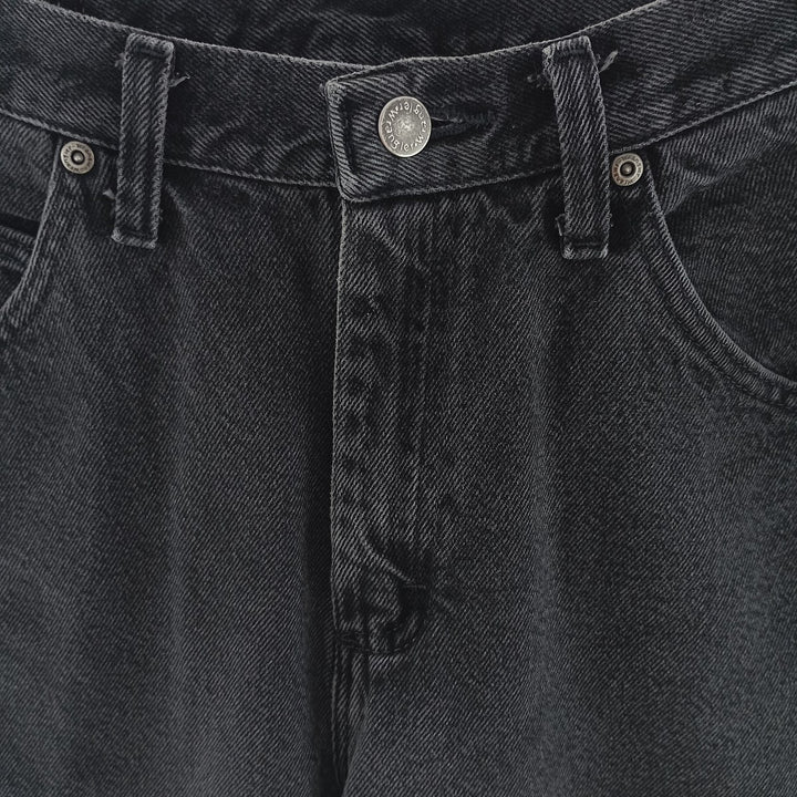 2000'S Wrangler Regular Fit Black Denim Straight Leg Denim Pants, Men's Size W32 cotton black type Vintage Second Hand