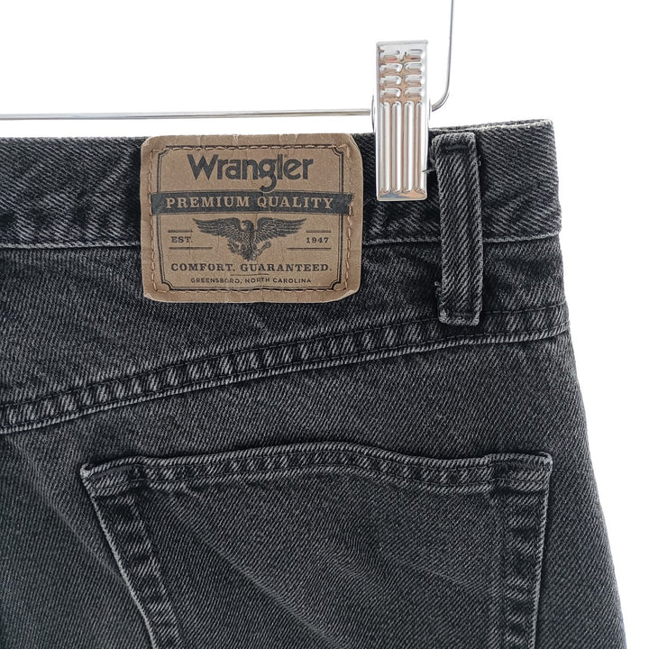 2000'S Wrangler Regular Fit Black Denim Straight Leg Denim Pants, Men's Size W32 cotton black type Vintage Second Hand