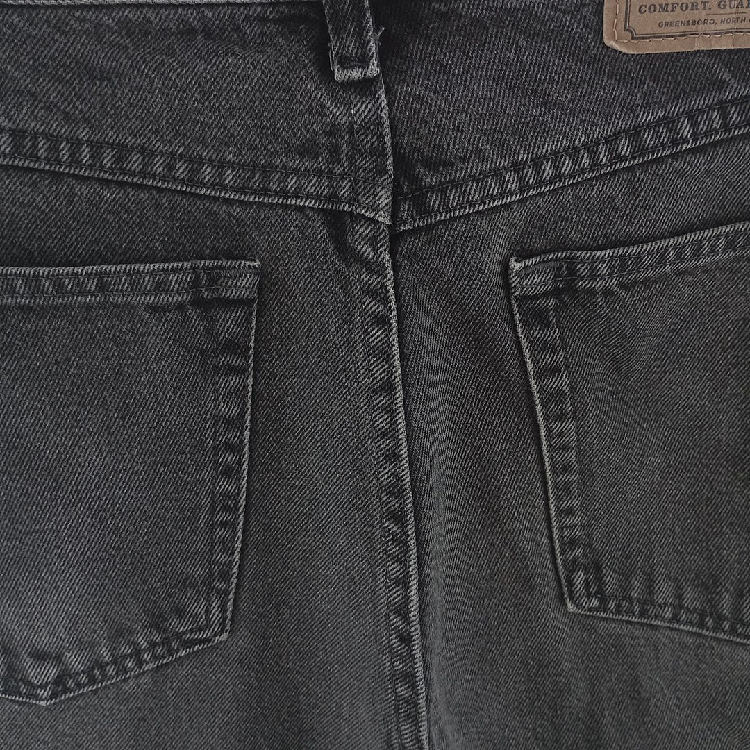 2000'S Wrangler Regular Fit Black Denim Straight Leg Denim Pants, Men's Size W32 cotton black type Vintage Second Hand