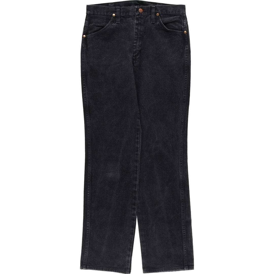 Vintage 90'S Wrangler 936WBK black denim tapered denim pants for men, size W30. cotton black type Vintage Second Hand
