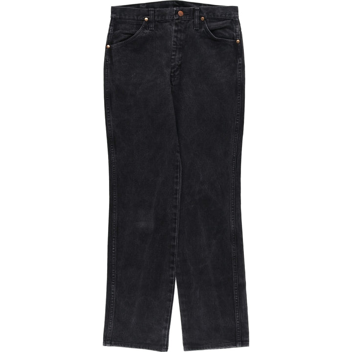 Vintage 90'S Wrangler 936WBK black denim tapered denim pants for men, size W30. cotton black type Vintage Second Hand