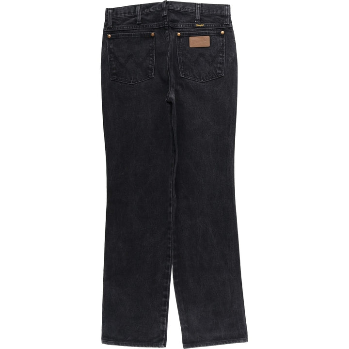 Vintage 90'S Wrangler 936WBK black denim tapered denim pants for men, size W30. cotton black type Vintage Second Hand
