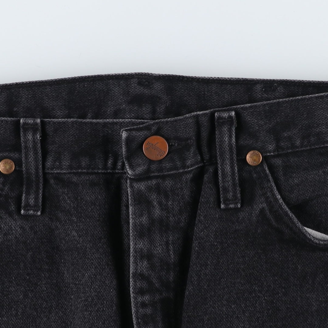 Vintage 90'S Wrangler 936WBK black denim tapered denim pants for men, size W30. cotton black type Vintage Second Hand