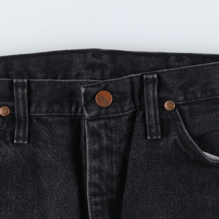 Vintage 90'S Wrangler 936WBK black denim tapered denim pants for men, size W30. cotton black type Vintage Second Hand