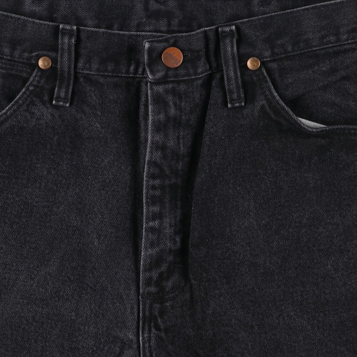 Vintage 90'S Wrangler 936WBK black denim tapered denim pants for men, size W30. cotton black type Vintage Second Hand