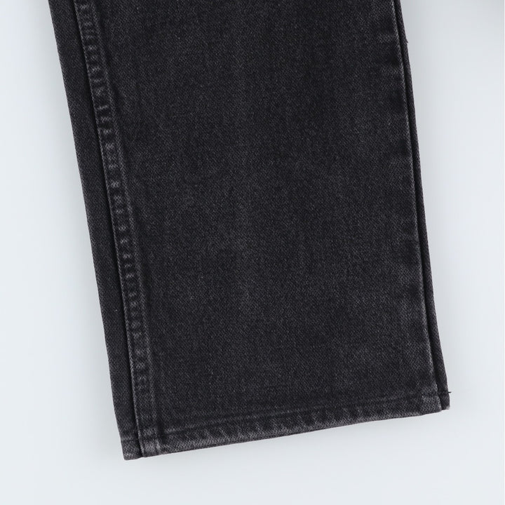 Vintage 90'S Wrangler 936WBK black denim tapered denim pants for men, size W30. cotton black type Vintage Second Hand
