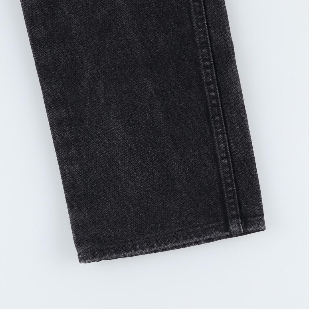 Vintage 90'S Wrangler 936WBK black denim tapered denim pants for men, size W30. cotton black type Vintage Second Hand