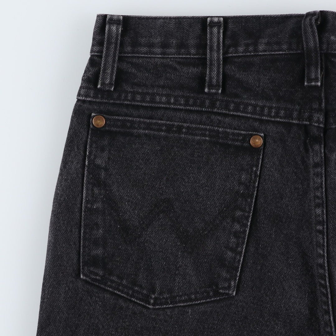 Vintage 90'S Wrangler 936WBK black denim tapered denim pants for men, size W30. cotton black type Vintage Second Hand