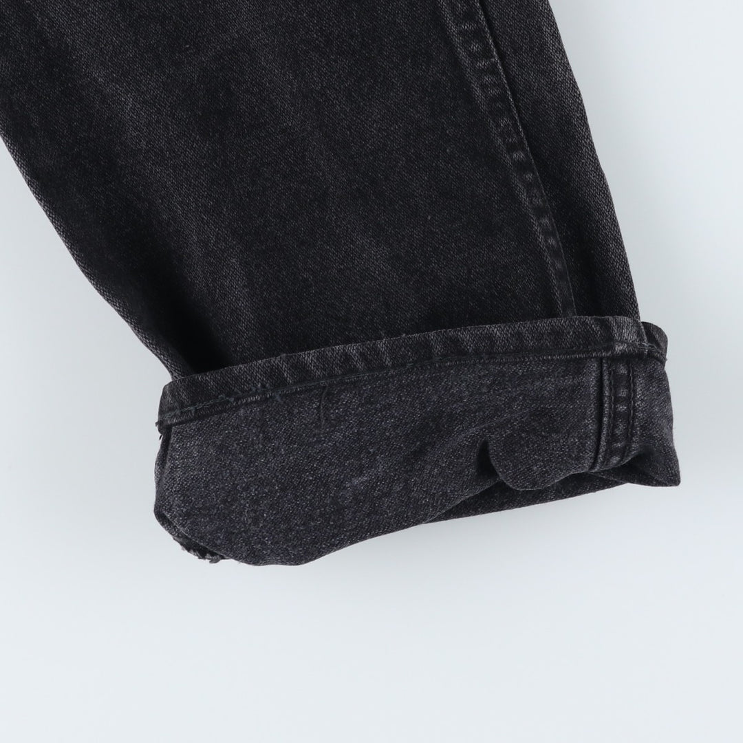 Vintage 90'S Wrangler 936WBK black denim tapered denim pants for men, size W30. cotton black type Vintage Second Hand
