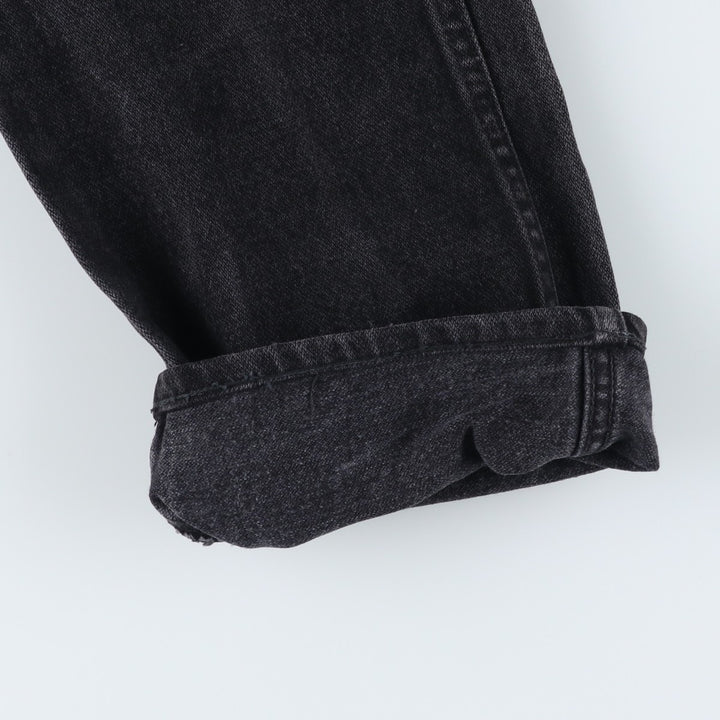 Vintage 90'S Wrangler 936WBK black denim tapered denim pants for men, size W30. cotton black type Vintage Second Hand