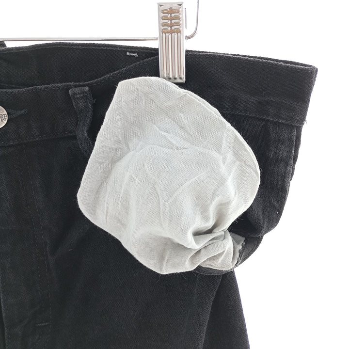 Vintage 90s-00'S Wrangler black denim tapered denim pants for men, size W35. cotton black type Vintage Second Hand