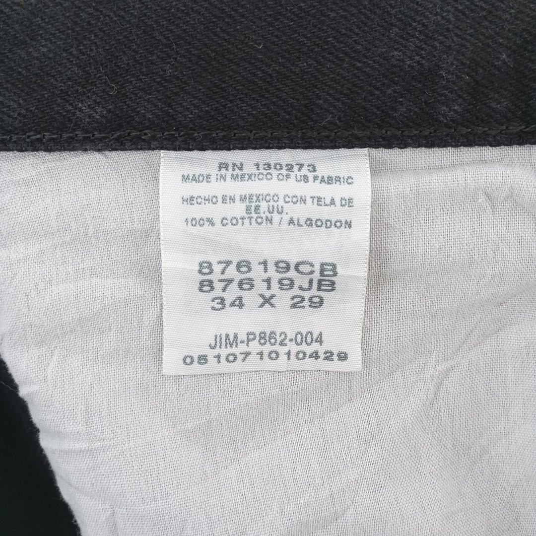 Rustler Black Denim Straight Denim Pants for Men, W34 equivalent cotton black type Vintage Second Hand