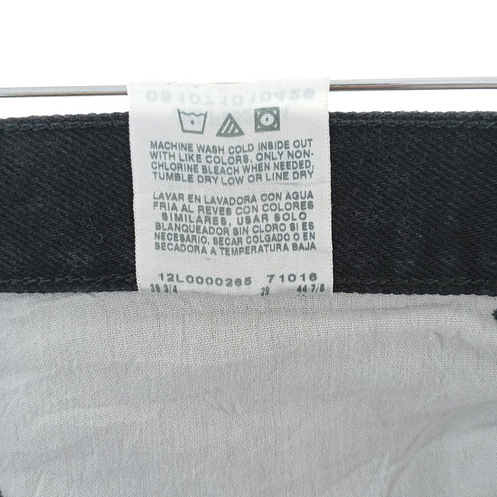 Rustler Black Denim Straight Denim Pants for Men, W34 equivalent cotton black type Vintage Second Hand