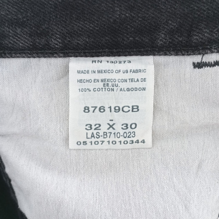 Rustler Black Denim Straight Denim Pants for Men, W32 equivalent cotton black type Vintage Second Hand