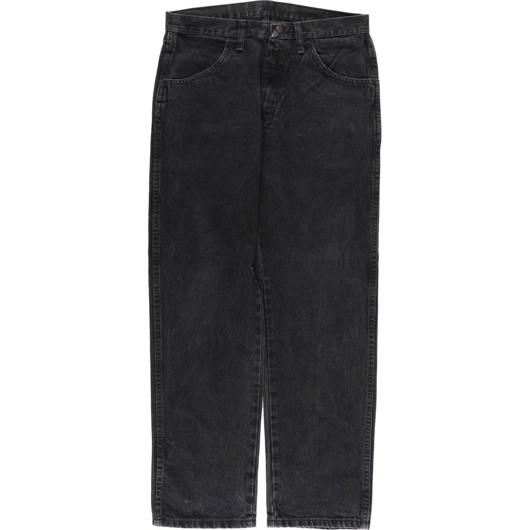 Rustler Black Denim Straight Denim Pants for Men, W32 equivalent cotton black type Vintage Second Hand