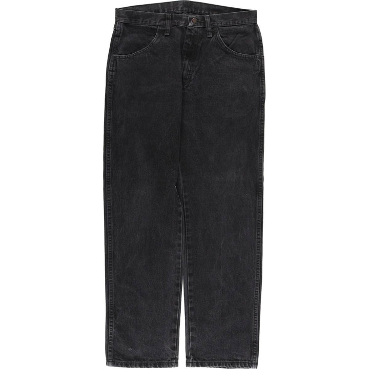 Rustler Black Denim Straight Denim Pants for Men, W32 equivalent cotton black type Vintage Second Hand
