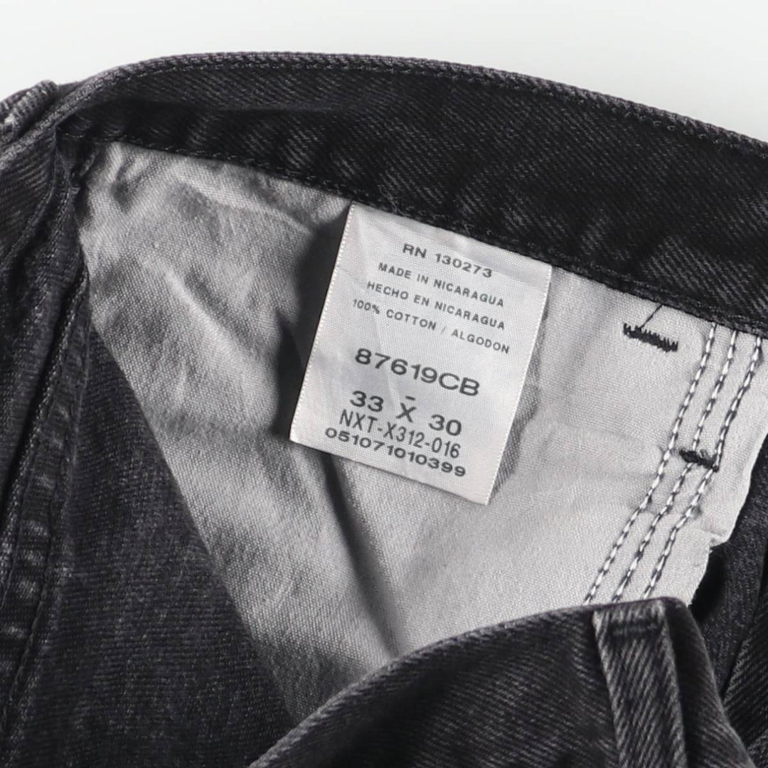 Rustler Black Denim Straight Denim Pants for Men, W32 equivalent cotton black type Vintage Second Hand
