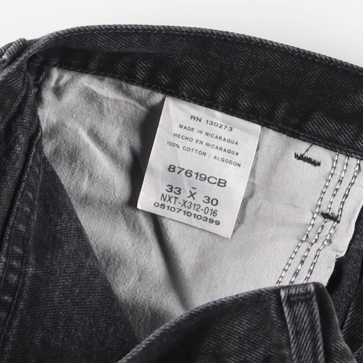 Rustler Black Denim Straight Denim Pants for Men, W32 equivalent cotton black type Vintage Second Hand
