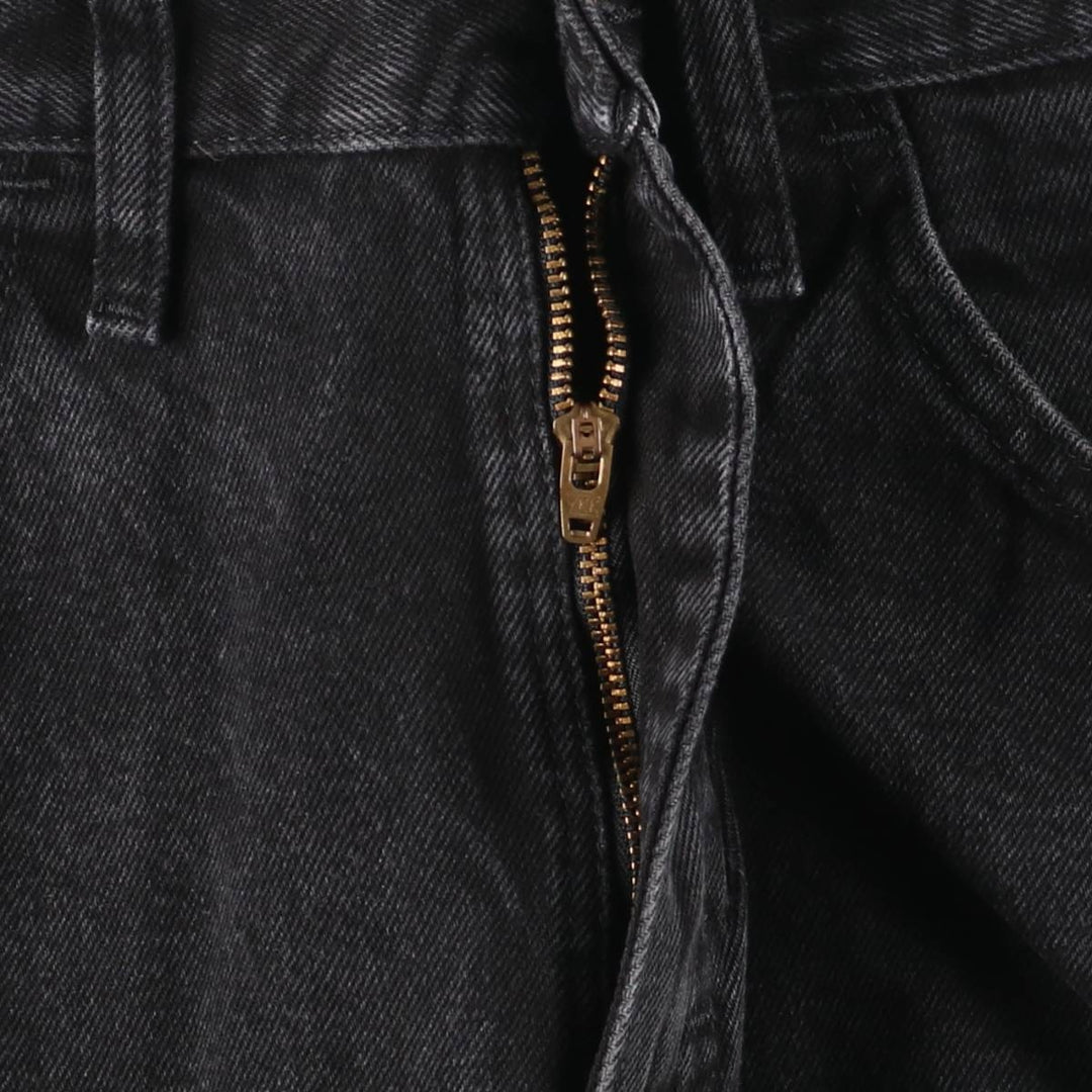 Rustler Black Denim Straight Denim Pants for Men, W32 equivalent cotton black type Vintage Second Hand