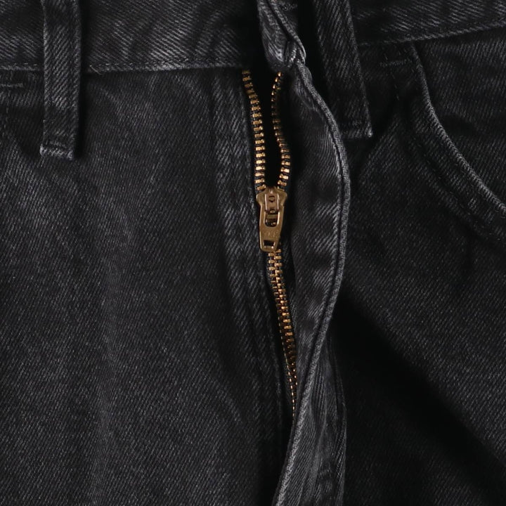 Rustler Black Denim Straight Denim Pants for Men, W32 equivalent cotton black type Vintage Second Hand