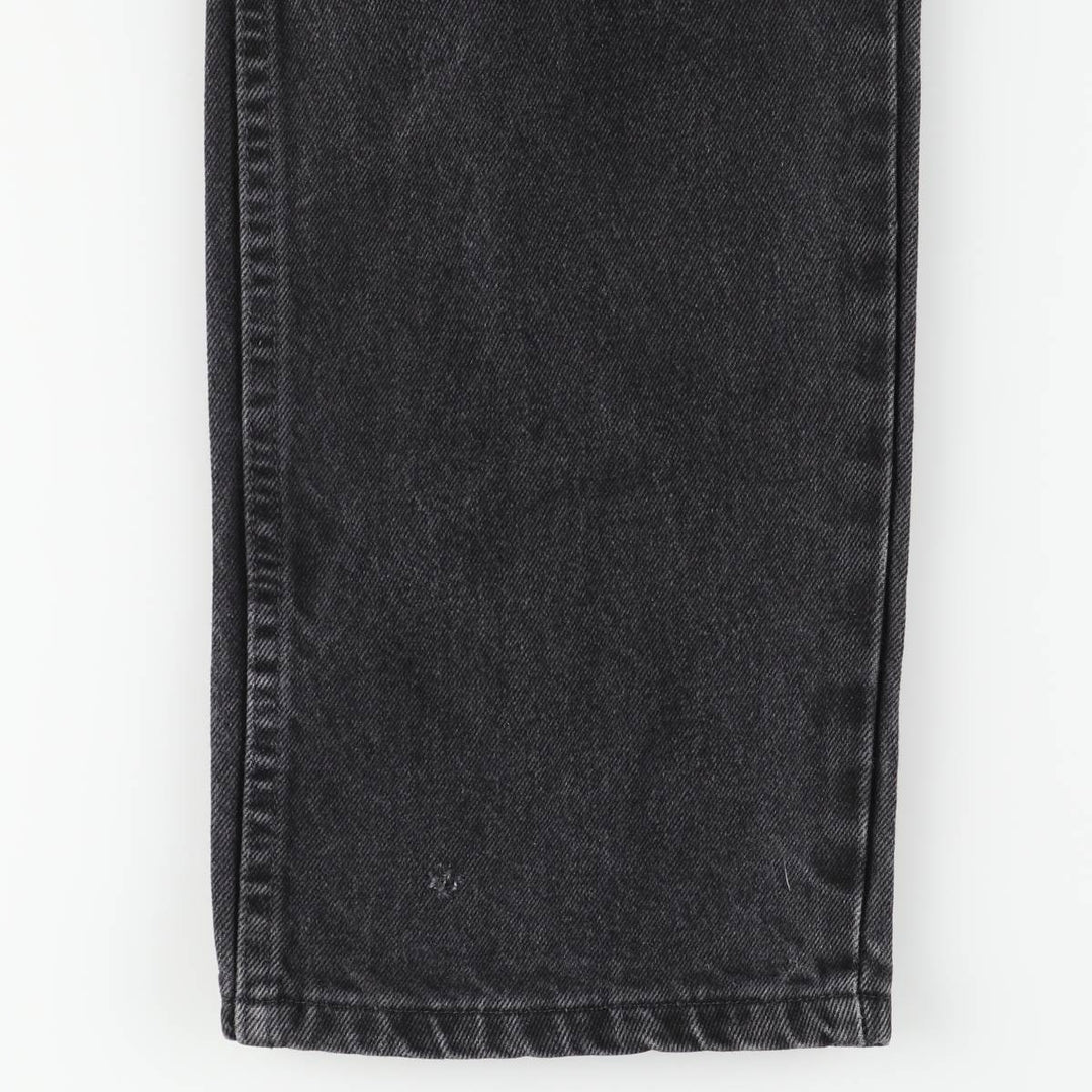 Rustler Black Denim Straight Denim Pants for Men, W32 equivalent cotton black type Vintage Second Hand